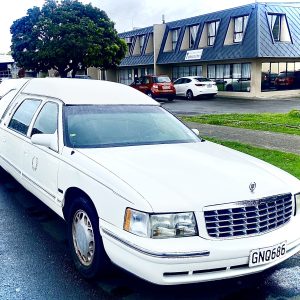 Hearse - Cadillac White 1997